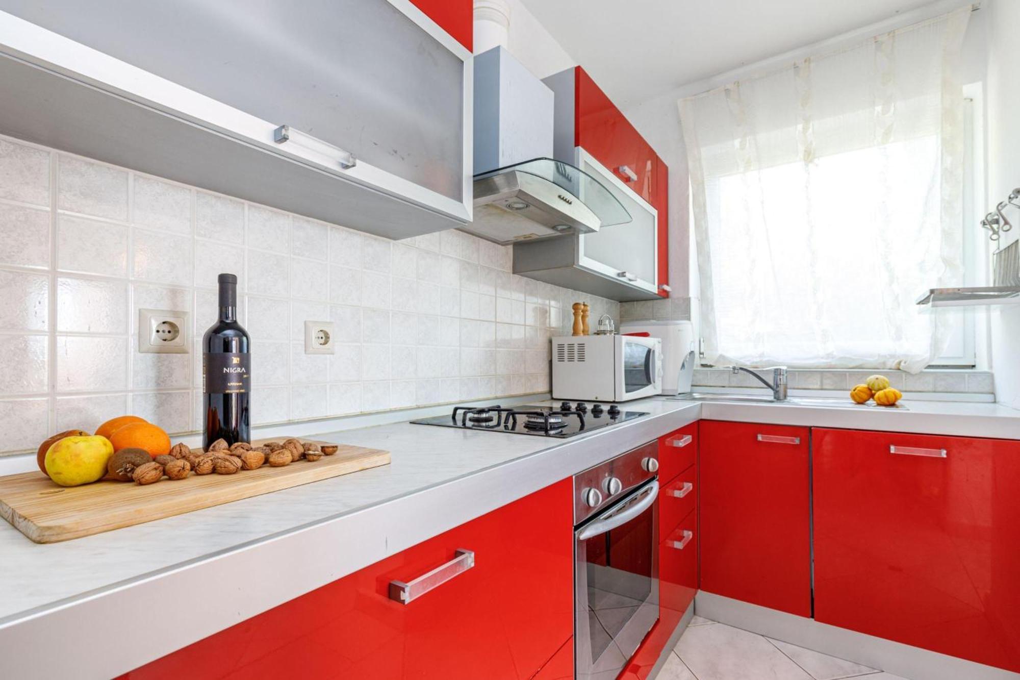 Seaview Apartment Tina Krk Island - Happy Rentals 克尔克 外观 照片