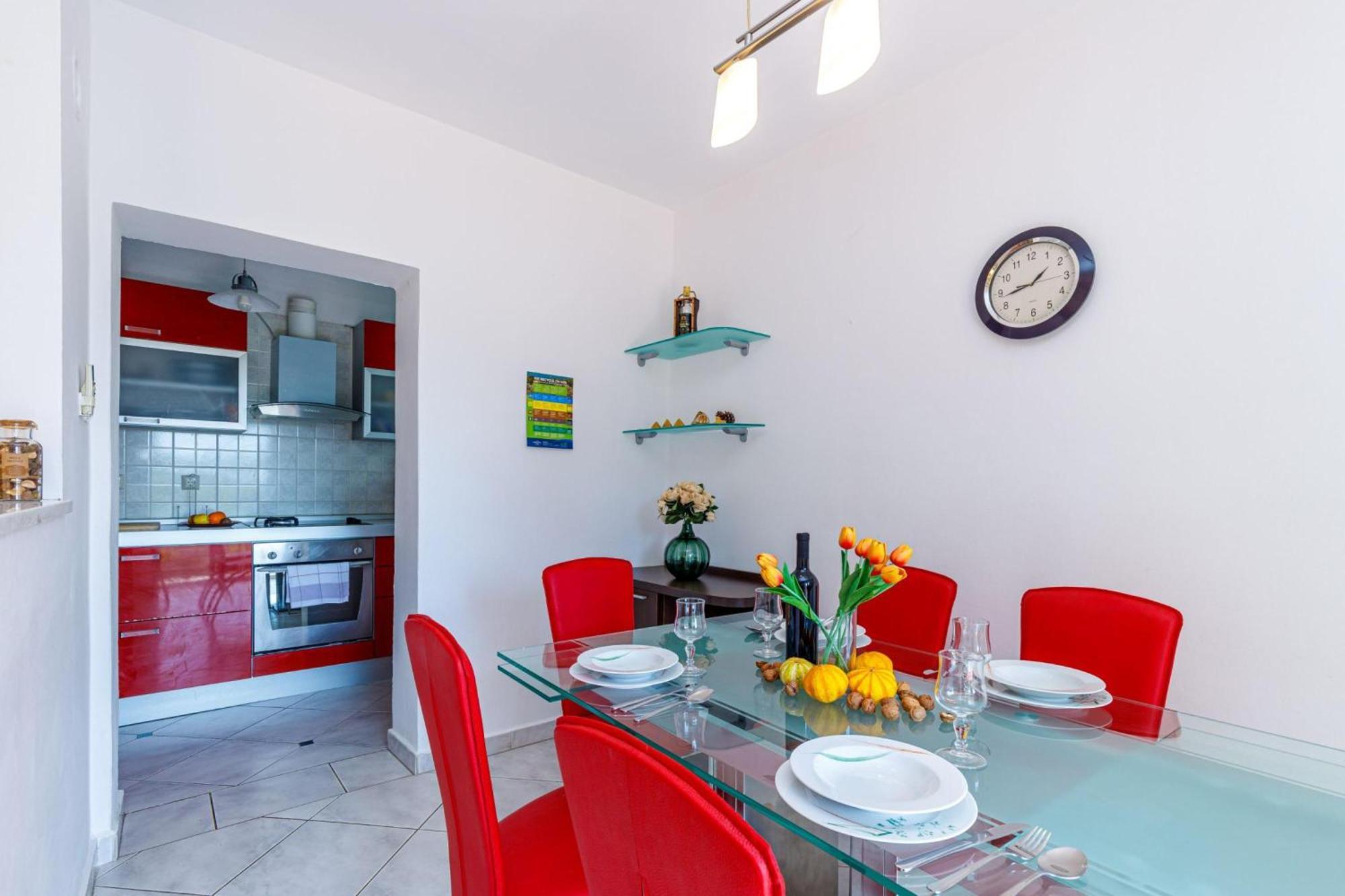 Seaview Apartment Tina Krk Island - Happy Rentals 克尔克 外观 照片