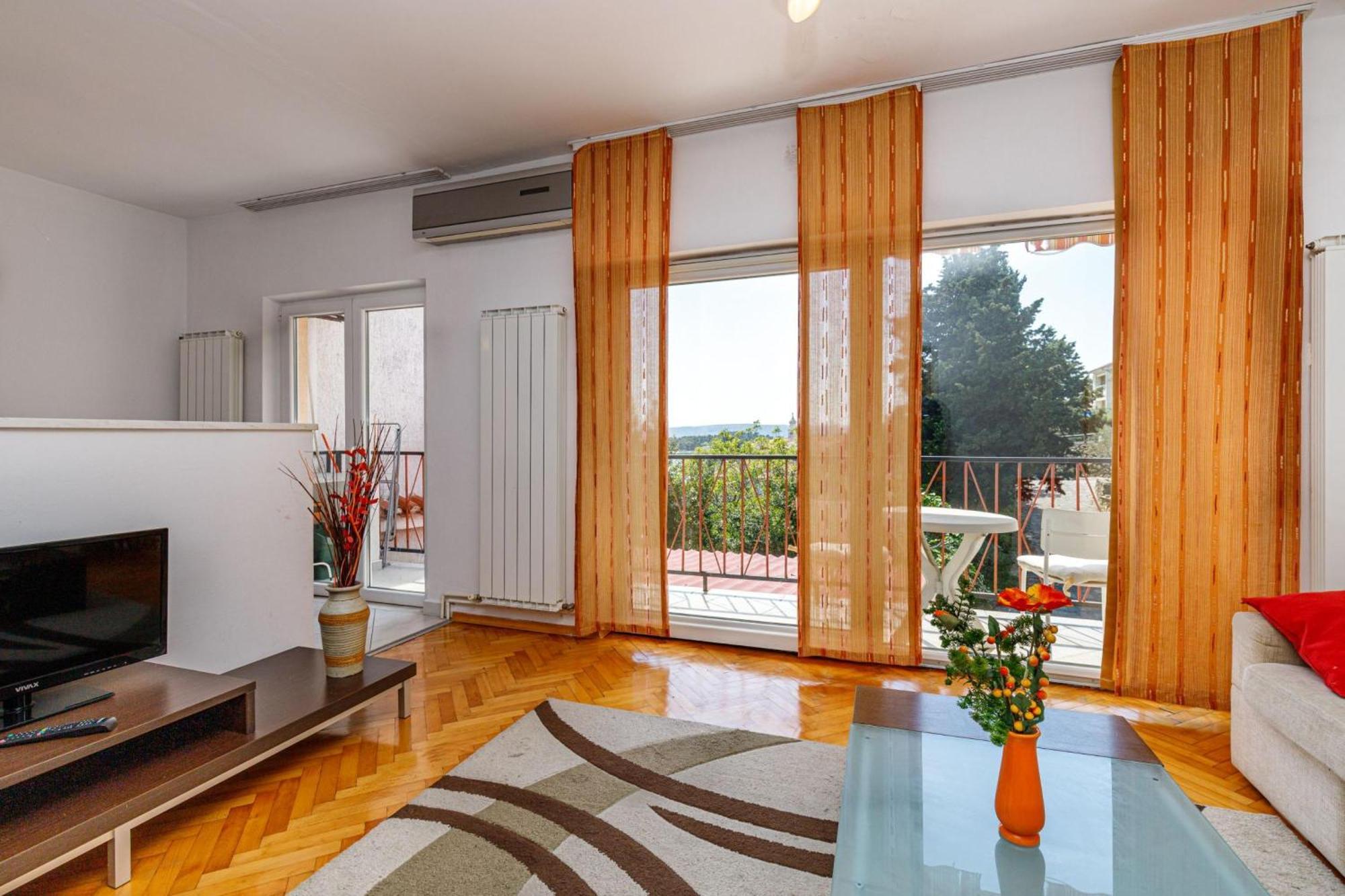Seaview Apartment Tina Krk Island - Happy Rentals 克尔克 外观 照片